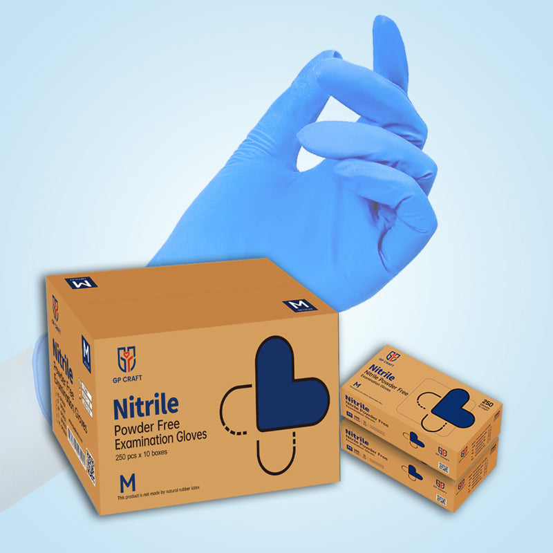 GP35 Disposable Blue Nitrile Gloves (1 Case, 1000 Gloves)